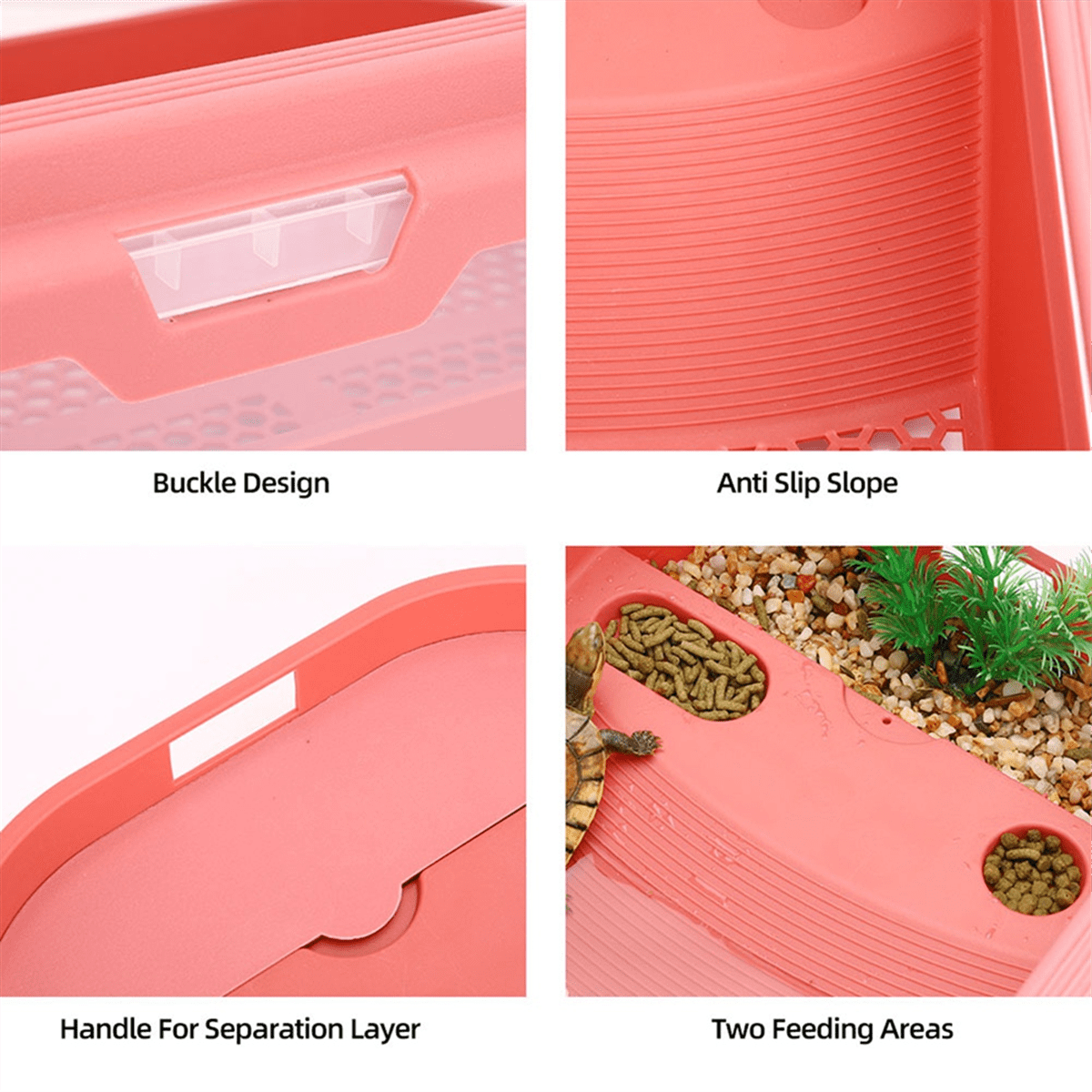 Turtle Tank For Home Use With Sun Terrace Pink type