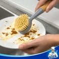 thumbnail image 5 of MR.Siga Dish Brush with Bamboo Handle Built-in Scraper, Scrub Brush for Pans, Pots, Kitchen Sink Cleaning, 2 Pack, 5 of 8