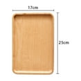 thumbnail image 2 of AMERTEER AOVUWU Wooden Serving Platter Party Rectangular Food Tray Fruit Vegetable Tray, 2 of 2
