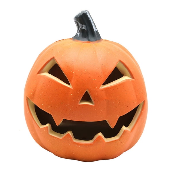 Calabaza Brillante Luces Jack Lantern Halloween LED Linterna Plástico Funciona Con Pilas para Decoraciones Interiores Y Exteriores