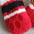 thumbnail image 5 of JUNWELL 0-8 Years Christmas Fuzzy Socks for Toddler Girls Cozy Fuzzy Slipper Socks Toddler  Thick Fluffy Socks Warm Fleece Socks Red Santa 0-8 Years, 5 of 5