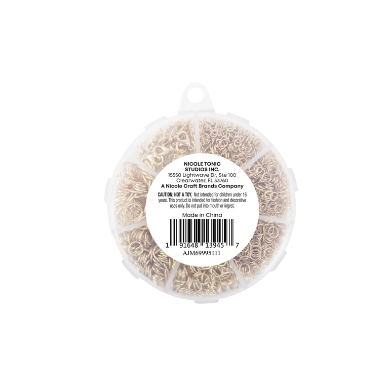 1030-Piece Gold Jump Ring & Lobster Clasp Kit photo 4
