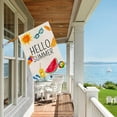 thumbnail image 4 of Hello Summer House Flag 28x40 Inch Double Sided Burlap, Beach Sign Yard Outdoor Decor Big Flags DF281-28, 4 of 5