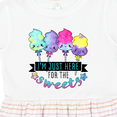 thumbnail image 4 of Inktastic I'm Just Here for the Sweets with Spun Sugar Candy Girls Toddler Dress, 4 of 5