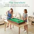 thumbnail image 5 of Best Choice Products 40in Tabletop Billiard Table, Pool Game Table w/ 2 Cue Sticks, Ball Set, Storage Bag - Gray, 5 of 8