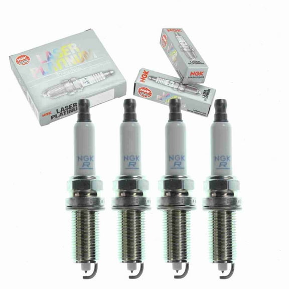 4 pc NGK 5987 Laser Platinum Spark Plugs for 12 12 0 035 915 12 12 2 158 253 4506 4704 IKH20TT PKH20TT Ignition Wire Secondary Fits select: 2008-2009 BMW 328, 2008-2010 BMW 528