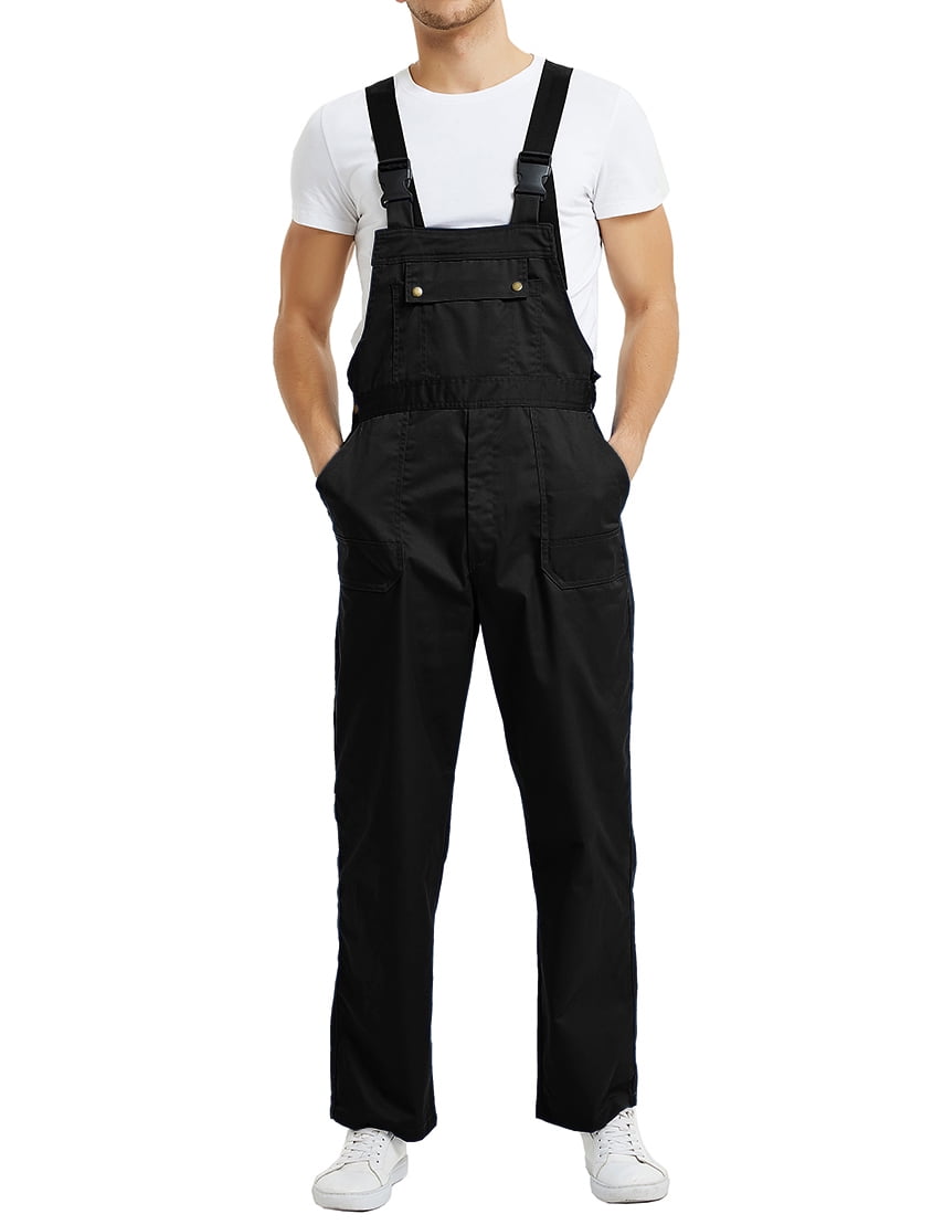big and tall black overalls
