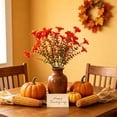 thumbnail image 5 of Fall Artificial Orange Flower Bouquet, Plastic Autumn Blooms for Thanksgiving, Halloween & Home Decor, 5 of 5