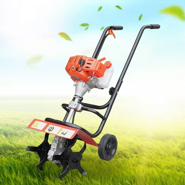 Anqidi 52CC 2 Stroke Handheld Mini Tiller Cultivator, Gas Powered