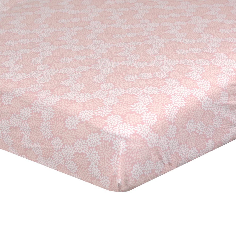 Just Born Baby Girls Fitted Crib Sheet