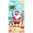 thumbnail image 4 of Flamingo Inflatable Summer Santa Claus Holiday Beach Banner for Christmas Party Tropical Theme Kids Activity, 4 of 7