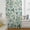Green, variant on Boho Blue Floral Semi Sheer Curtains Drapes for Living Room,Bedroom,French Doors Window 45 Inches Long,Farmhouse Botanical Vintage Paisley Flower Rod Pocket Chiffon Curtain Voile Drapery Panel