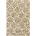 thumbnail image 3 of Unique Loom Ruby Trellis Shag Rug ,Rectangle,2' 0" x 3' 1" Light Brown Modern Trellis Living Room Bed Room Dining Room, 3 of 5