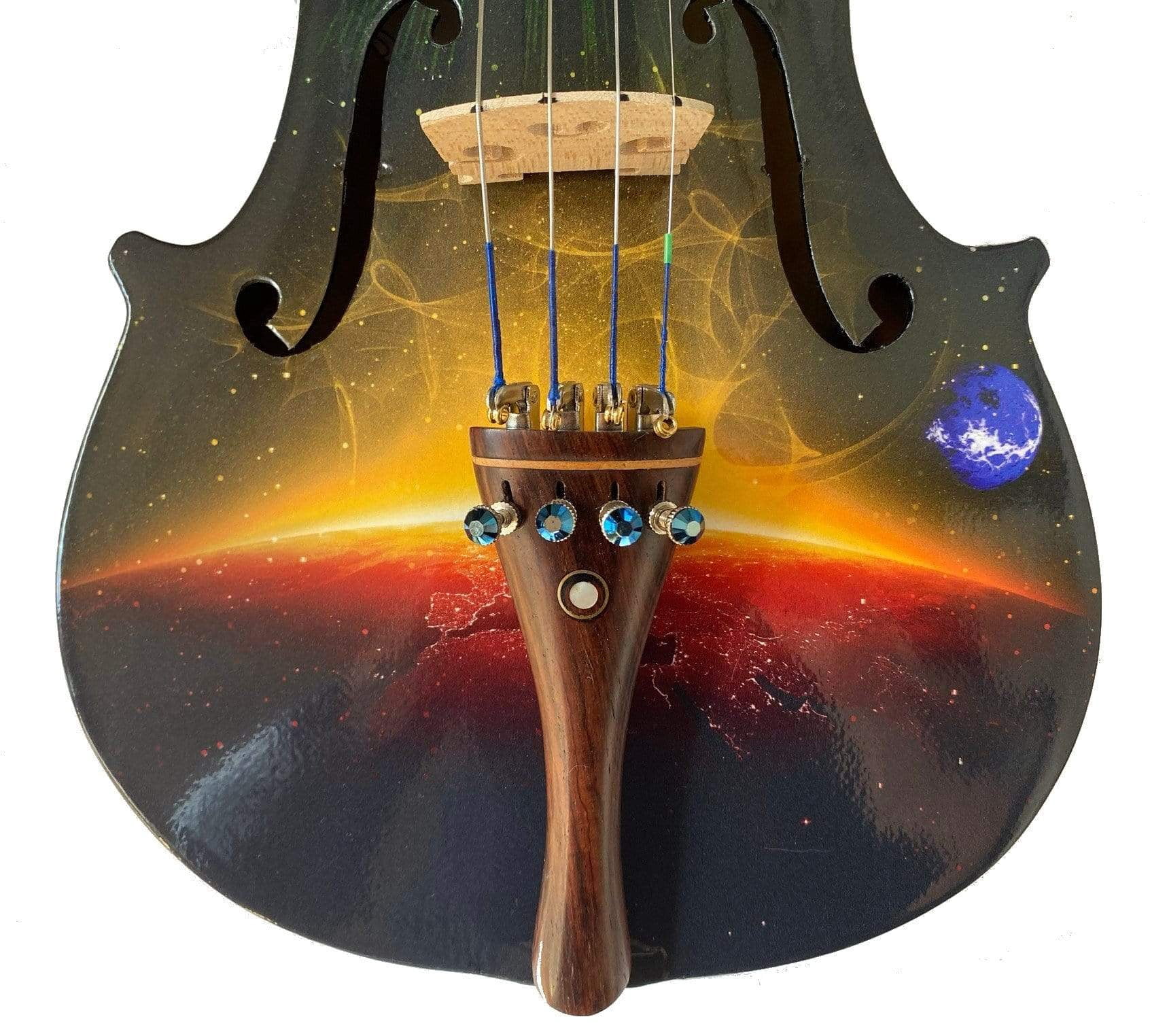 Rozanna's Galaxy Ride Deluxe Violin Outfit 4/4 w Crystal fine tuners Accessories