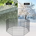 thumbnail image 4 of Bestpet Pet Playpen Exercise Cage, 8 Panel, 30", Black, 4 of 7