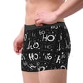 thumbnail image 2 of Logiee Ho-Ho-Ho 2 Print Mens Boxer Briefs,Boxer Briefs for Men,Breathable Stretch Underwear,Boys Boxer Briefs-X-Large, 2 of 5
