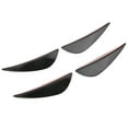 thumbnail image 1 of 4pcs Universal Car Front Bumper Air Knife Spoiler, PVC Paste Type, Scratch , Improves Aerodynamic Performance, 1 of 8