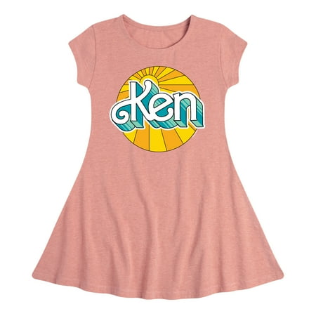 

Barbie - Ken - Sun Shining Bright - Toddler And Youth Girls Fit And Flare Dress