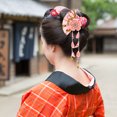 thumbnail image 4 of unbranded 1Ud Adorno De Rosa Estilo Japonés Con Tassel Para Complementar Kimono, 4 of 6