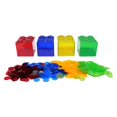 thumbnail image 1 of Milaget Transparent Assorted Colored Bingo Chips Playing Cards Game Tokens Child Math Assort Jar 400 Chips, 1 of 7