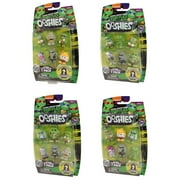 Jakks Pacific Toys - Ooshies Pencil Toppers - TMNT Series 1 - 7-PACKS (Set of 4 Styles)