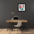 thumbnail image 3 of Loreth, Lanie 20x20 Black Ornate Wood Framed with Double Matting Museum Art Print Titled - A Pop of Spring, 3 of 4