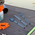 thumbnail image 3 of 3PCS Camping Cutlery Set Knife Spoon Spork Set Connect Magnetic Knife Fork Spoon Flatware Portable Camping Cutlery Travel Carry Orange, 3 of 6