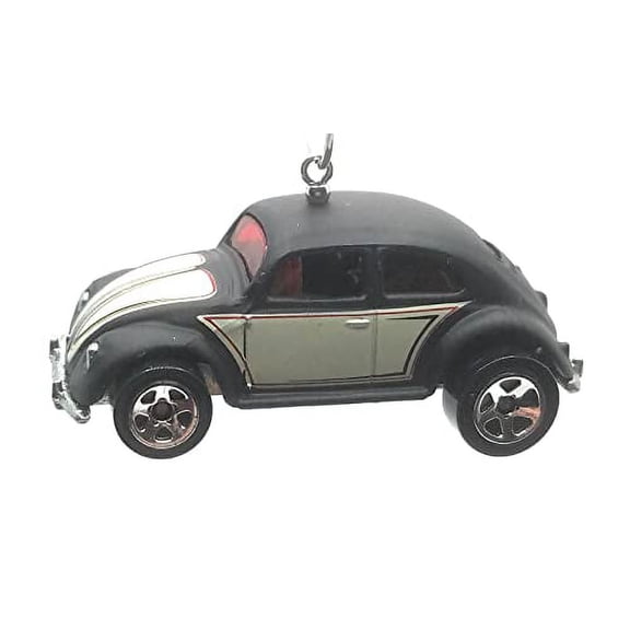Christmas Ornament for Volkswagen Beetle Black Grey