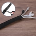 thumbnail image 6 of Uxcell 1 Count Braided Cable Sleeves, PET Heat Shrinkable Cord Protector Black 1inch x 3ft, 6 of 7