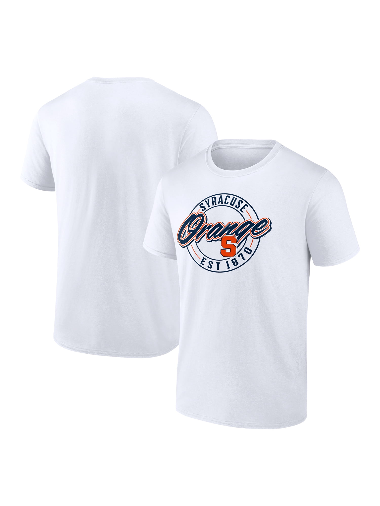 NCAA Syracuse Orange Men's Cotton White Short Sleeve T-Shirt