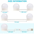 thumbnail image 3 of Mistaha 12 Pcs Vanity Lights for Mirror, , Hollywood LED Mirror Lights for Makeup, 12, 3 of 6