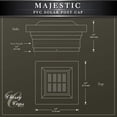 thumbnail image 4 of Classy Caps Majestic Solar Post Cap - Fits 5"x5" Posts - White Vinyl (PVC), 4 of 10