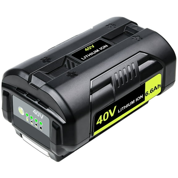 FSKE Battery Replacement for Ryobi 40V Battery 6.6Ah OP4040 OP4026 OP4030 OP4050 OP4060A Compatible with Ryobi 40Volt Cordless Tool Lithium ion Battery Packs