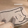 thumbnail image 4 of Alfombra para cabecera de cama Ins, tapete antideslizante Simple grueso de imitación de Cachemira para el hogar con dibujos animados, decoración para habitación y sala de estar, 4 of 5
