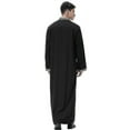 thumbnail image 3 of Muslim Mens Islamic Saudi Long Robe Thobe Kaftan Clothes Mens, 3 of 4