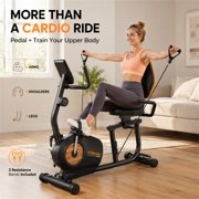 YOSUDA PRO Recumbent Exercise Bike for Home, 350 LB Capacity, 16-Level Magnetic Resistance, Quick-Adjust Seat, Bluetooth App