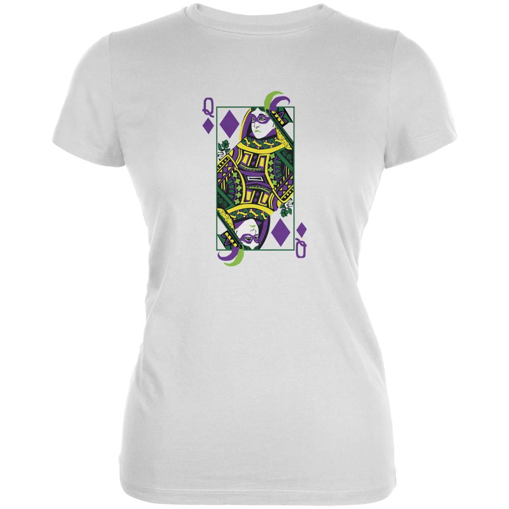 Can/'t Regret Mardi Gras White Juniors Soft T-Shirt