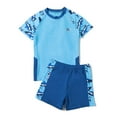 thumbnail image 6 of YuYuBao Boys Rash Guards and Swimsuit Sets 2 Piece Swimwear Sets Swim Trunks Comfortable Kids Swimming Suits, 180, 6 of 7
