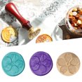 thumbnail image 4 of Cuadros Decorativos Sello de cera con mango de madera, patrón de planta, sello de cera para sellar, herramienta artesanal DIY (C131) DQrwqpou Nuevos Originales, 4 of 9