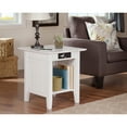 thumbnail image 3 of AFI Nantucket End Table with Charging Station in Driftwood-Finish:White,Item Package Quantity:1, 3 of 10