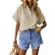 thumbnail image 1 of Ropa de moda para mujer, ropa de calle informal elegante, cómoda, camisas de lino de algodón para mujer, camisetas Vintage, Tops y2k, 1 of 4