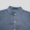 thumbnail image 4 of Men's Short Sleeve Button-down Casual Henley Shirts, 4 of 8