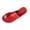 Exquisite Shoes - Red, variant on Slide Sandals for Women Open Toe Flat Slippers Asymmetrical Wide Strap Toe Loop with Large Metallic Disc Decor Casual Summer Daily Footwear