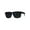 Black Red, variant on Kush Mens Rectangular Keyhole Sport Plastic Agent Sunglasses Black Blue