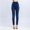 Blue, variant on Babysbule Long Pants for Women Fashion Ladies Print Casual High Waist Imitation Leggings Elastic Slim Hip Ninth Pants