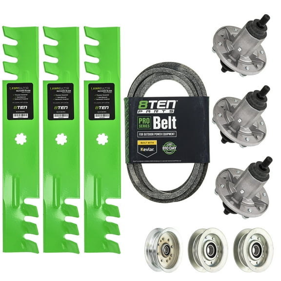 8TEN Deck Blade Spindle Belt Idler Kit for John Deere LA145 LA165 GY21098 MK1001752