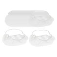 thumbnail image 1 of Paquete de 100 fundas desechables de nailon para barba para restaurante, cocina, panadería, barbería Blanco Sharpla Cubrebarbas desechables de nailon 100 piezas, 1 of 8