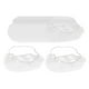 thumbnail image 1 of 100 protectores de barba desechables de nailon, ligeros y transpirables. Blanco, 1 of 9