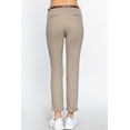thumbnail image 4 of Women's Cotton Spandex Twill Long Pants with Belt, 4 of 4