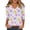 Dark Purple(Colorful Easter Egg Print), variant on Easter Tops for Women Trendy 3/4 Sleeve Plus Size Funny Colorful Easter Egg Print Shirt Causal Fall Spring V Neck Vacation Outfits Blue XXL